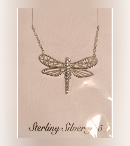 Colier Argint 925 Libelula, cu Zirconiu