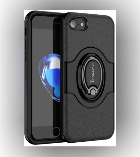 Husa de protectie pentru Apple iPhone 7/8 Ipaky Ring Negru