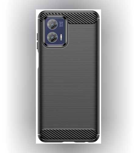Husa de Protectie pentru Motorola Moto G13 / G23, Flippy, Protectie 360, din TPU cu element de Carbon, Anti Alunecare, 1.8 mm, Negru