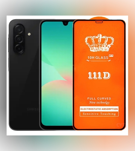 Folie Securizata pentru Samsung A26, Flippy, Sticla de Protectie Compatibila cu Samsung A26, Full Cover 111D, 10H GLASS, Margini Negre, Transparenta