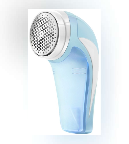 Aparat Pentru Curatat Scame, Par Si Praf, Flippy, Pentru Diferite Tipuri De Material, Cu Lame Din Otel Inoxidabil, Incarcare Prin USB Type-C, Cu Perie De Curatare si Cablu USB Incluse, 13.5x9 cm, Albastru