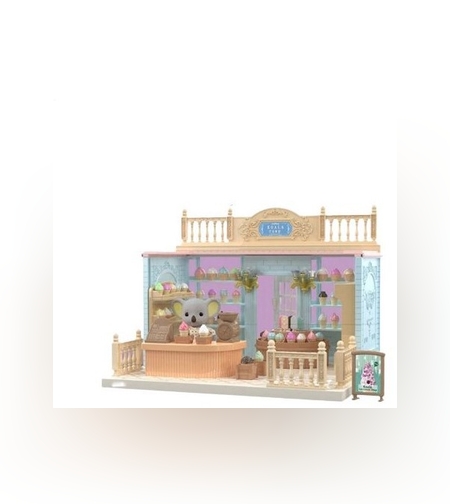 Set Casa de papusi, magazin de inghetata, cu mobilier si figurine, Flippy
