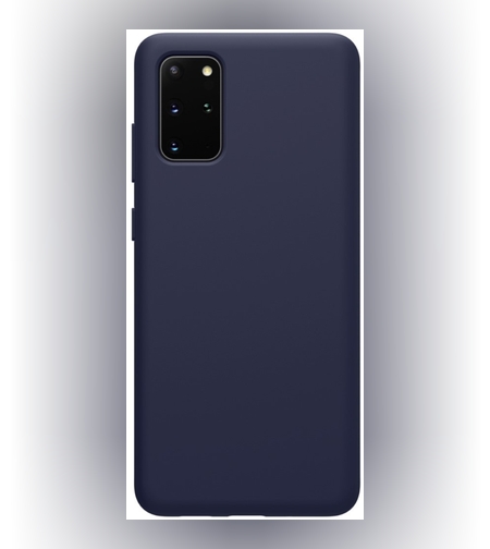 Husa protectie compatibila cu Samsung S20 Liquid Silicone Case Albastru inchis