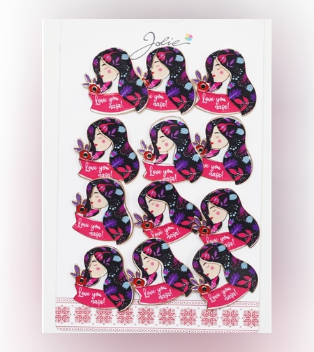 Set 12 Brose Martisor Primavara Mesaj Love You Nasa