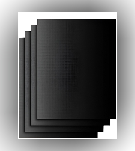 Set 4 Folii Antiaderente din Teflon, Flippy, Multifunctionale, Rezistente la Apa si Temperaturi Ridicate, pentru Gratar, Cuptor, BBQ Grill, 40x33 cm, Negru