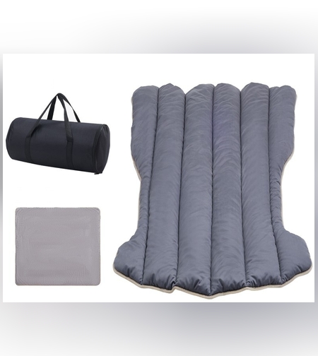 Saltea Speciala de Calatorie, Flippy, Tesla Model Y / 3, pentru Camping, Portbagaj, Spate, pentru Dormit in Aer Liber, Geanta si Perna Incluse, Gri