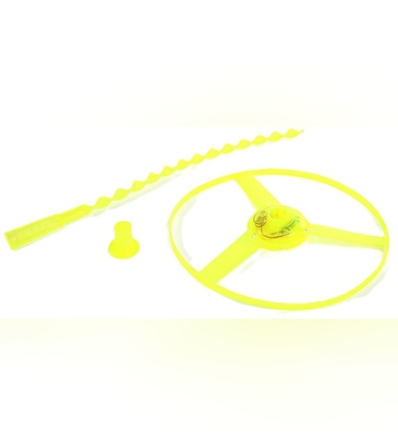 Jucarie Disc Zburator, Flippy, cu Lumini, Manual, din ABS, +14 Ani, Galben