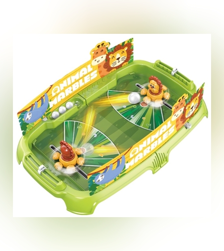 Joc de Masa Interactiv Lion Battle pentru Copii, Flippy, 4 Mingi, Tabela Scor, 40.7x27x14 cm, Verde