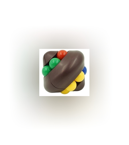 Jucarie interactiva pentru copii, Magic Cube, Castaniu