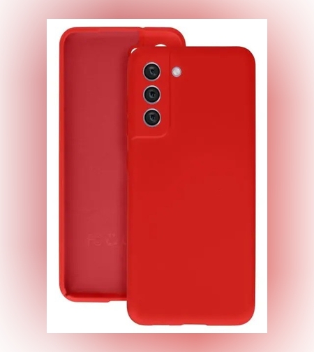 Husa protectie Flippy pentru Samsung S21 FE Liquid Silicone Rosu