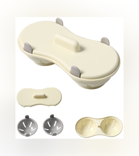 Recipient Dublu pentru Oua, Flippy, din Plastic Flippy, pentru Gatit la Microunde, 22 x 11.8 x 8 cm, Gri