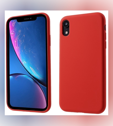 Husa protectie compatibila cu Apple iPhone XR Liquid Silicone Case Rosu