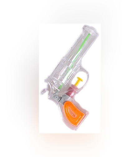Pistol cu Apa, Flippy, pentru Copii, din Plastic, 16 x 5 x 2 cm, Transparent/Portocaliu