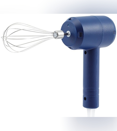 Mixer Electric fara Fir, Flippy, pentru Uz Casnic, pentru Oua Smantana Frisca, Maner Plastic, Usor de Utilizat si Depozitat, 3 Accesorii, Albastru Inchis