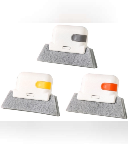 Perii de Curatat 2 in 1, Flippy, Perii pentru Canalele din Ferestre si Usi, Perii pentru Colturi Moarte, pentru Geamuri, locuri greu de accesat, Alb