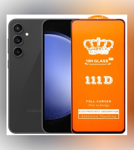 Folie Sticla Securizata pentru Samsung Galaxy S23 FE, Flippy, Sticla de Protectie Compatibila cu Samsung Galaxy S23 FE, Full Cover 111D, HD, Margini Negre, Transparenta