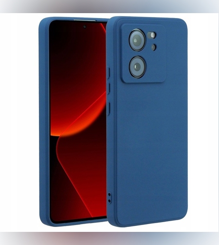 Husa de Protectie, Flippy, pentru Xiaomi Redmi 13T, Liquid Silicone, cu Microfibra pe Interior, Protectie Antisoc, Compatibil Incarcare Wireless, Albastru