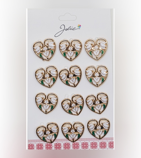 Set 12 Brose Martisor Primavara 3 Ghiocei in Inima