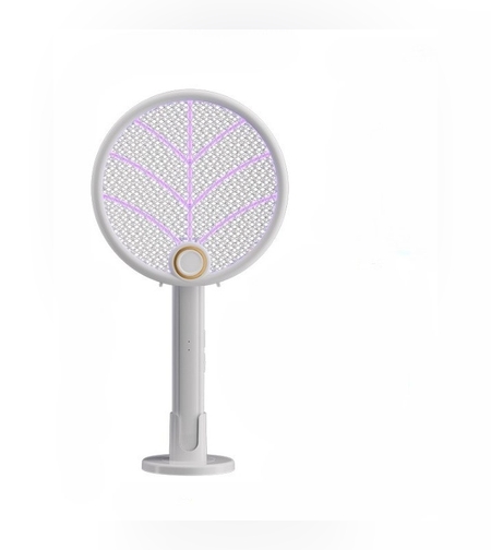 Lampa Electrica Impotriva Tantarilor, Flippy, 42.5 x 22 x 10.5 cm, Reincarcabila cu Cablu USB Inclus, Plasa din Aluminum Alb