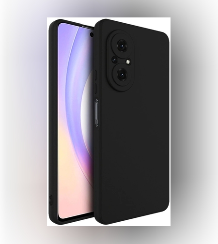 Husa pentru Huawei NOVA 9 SE, Flippy, Liquid Silicone, cu Microfibra pe interior, Protectie Antisoc, Negru