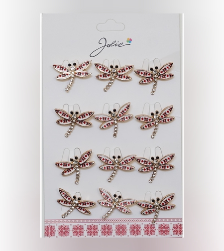 Set 12 Brose Martisor Primavara Libelula Traditional si Pietre