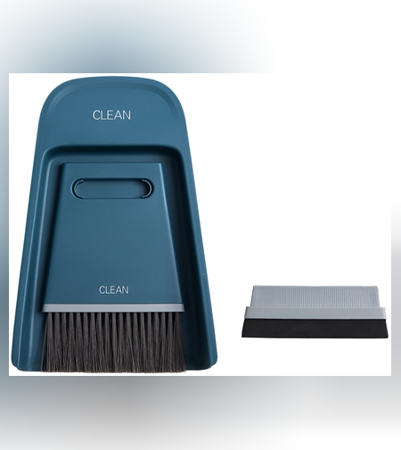 Set Mini Matura si Faras, Flippy, Uz Casnic, Doua Perii, pentru Birou, Bucatarie, Casa, 19.5x13.8x3.6 cm, Albastru