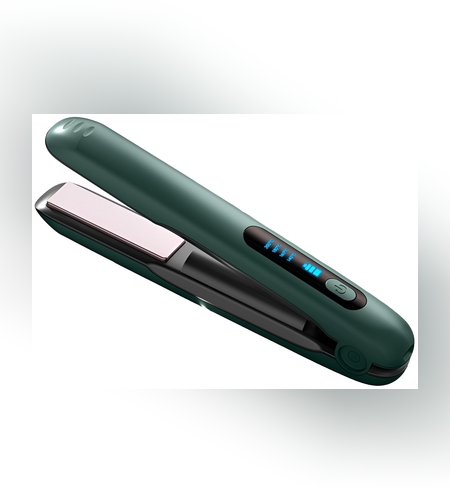 Placa de Par fara Fir, Flippy, Adaptor Tip C, 4 Trepte de Temperatura, Tensiune 5V, Capacitate Baterie 5000 mAh, Indreptat, Ondulat, 23.5x3.3x4.5 cm, Verde