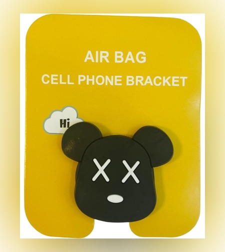 Suport Adeziv Flippy, Model Ursulet, Pentru Telefon, Universal, Multicolor