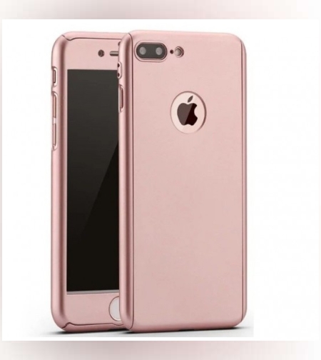 Husa Samsung Galaxy A3 2017 Full Cover 360 Roz Auriu + Folie de protectie