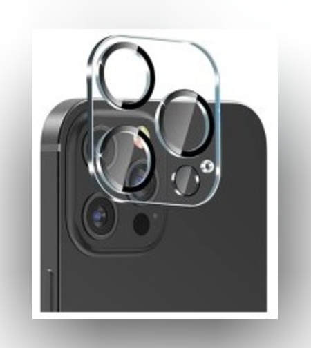 Folie Sticla pentru camera Apple iPhone 14 / 14 Plus, Transparent cu margini negre