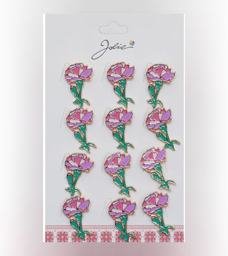 Set 12 Brose Martisor Garoafa Roz