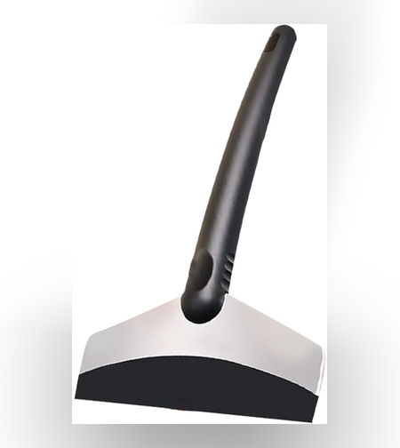 Racleta pentru Masina, Flippy, pentru Deszapezire, din ABS si Otel Inoxidabil, 17 x 11 cm, Negru