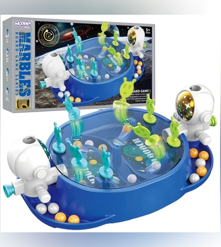 Jucarie Interactiva, Flippy, Model Astronauti, Joc de Masa, +5 Ani, Portabil, 2 Jucatori, 19 x 7 x 11.3 cm, Albastru