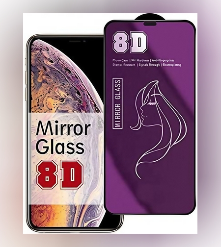 Folie de Protectie, Flippy, pentru iPhone 15, Tempered Glass Mirror 8D, Efect Oglinda, HD, Violet