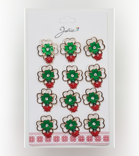 Set 12 Brose Martisor Primavara Trifoi Dublat cu Buburuza pe Ea