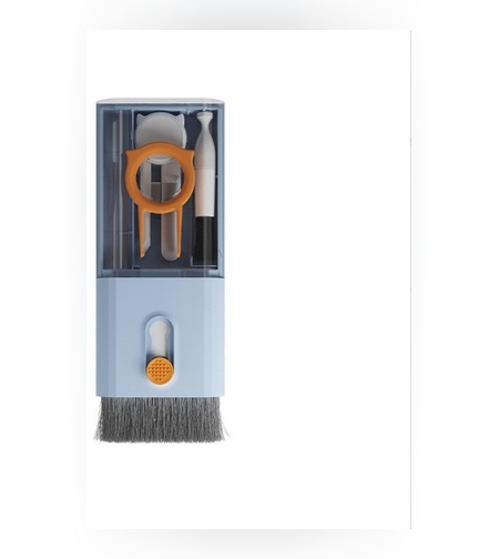 Kit Multifunctional de Curatare Produse Electronice 10in1, Flippy, pentru Laptop, Tastatura, Telefon, Casti, Albastru