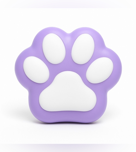 Jucarie Antistres Squishy, Flippy, Revenire Lenta, Model Labuta de Pisica, Squishy, BIG 12.5 x 10.5 cm, 220 g, Model 12, Mov Alb