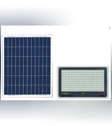 Proiector LED cu Panou Solar Flippy, Senzor de lumina, Waterproof, 140 LED-uri incorporate, 65W, 19.5x17 cm, 3000 mAh, IP67, Design Modern, Negru