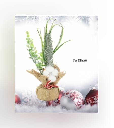 Dcoratiune de masa pentru Craciun, 7x28 cm, model 2