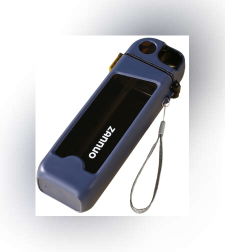 Sticla de Apa pentru Sport, Flippy, 350 ml, cu Pai si Capac, 23x7x4.4 cm, Buton de Blocare, din PC, Albastru