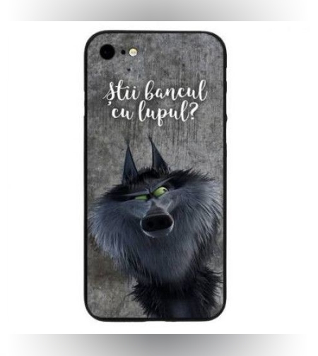 Husa Apple iPhone 7 Plus Multicolor Mesaj Lup