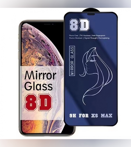 Folie de Protectie, Flippy, pentru iPhone 15 Plus, Tempered Glass Mirror 8D, Efect Oglinda, HD, Albastru