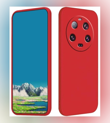 Husa de Protectie, Flippy, pentru Xiaomi 14 Ultra, Liquid Silicone, cu Microfibra pe Interior, Protectie Antisoc, Compatibil Incarcare Wireless, Rosu