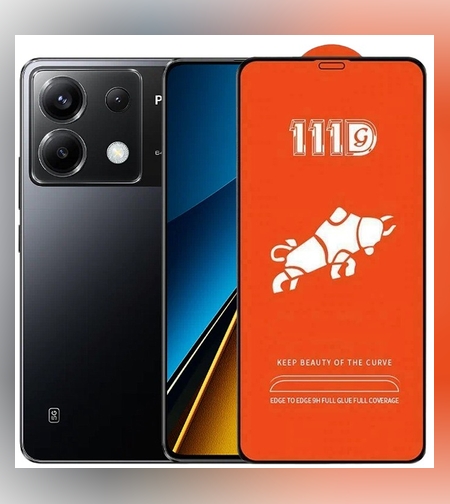 Folie Sticla Securizata pentru Xiaomi Mi Poco X6, Flippy, Sticla de Protectie Compatibila cu Xiaomi Mi Poco X6, Full Cover 111D, HD, Margini Negre, Transparenta