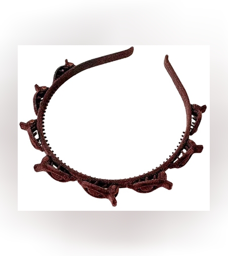 Bentita de Par pentru Femei, Flippy, Agrafa Stil Coreean, Accesoriu pentru Par cu Textura MultiStrat, 13 x 11.5 cm, Coffee