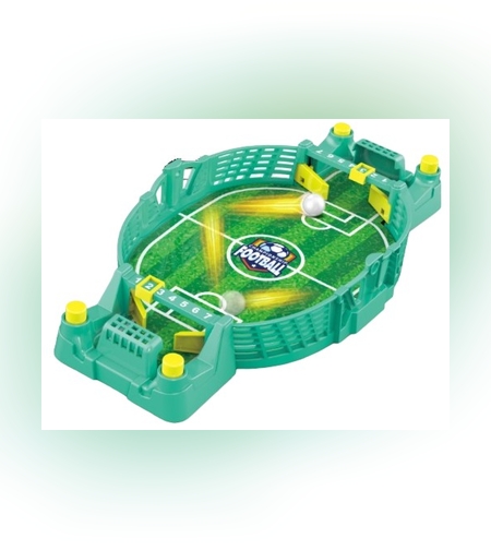 Fotbal de Masa Interactiv pentru Copii, Flippy, cu 2 Mingi Incluse, Tabela Scor, 22.8x12x4 cm, Verde