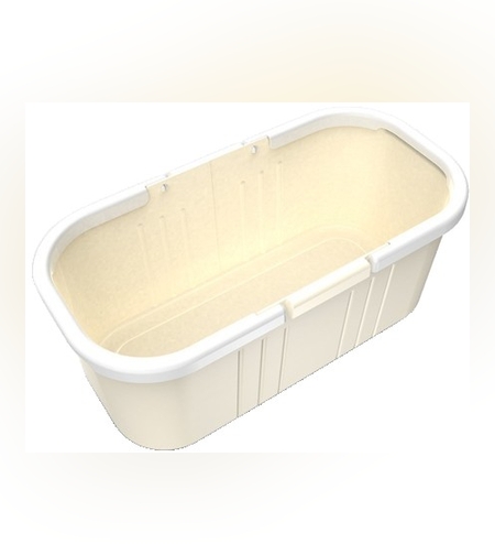 Galeata pentru Mop Plat, Flippy, 45 x 25 x 17.8 cm, Compatibilia cu Mop, 37 x 15 cm, Galben