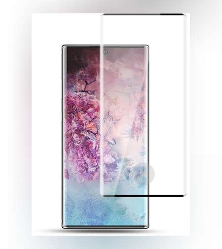 Folie Sticla Curbata Samsung Galaxy Note 10, Full Face, Negru