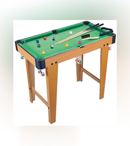 Masa de Biliard, Flippy, cu Picioare, +6 Ani, 74 x 63 x 40 cm, din Lemn/ABS, Maro/Verde