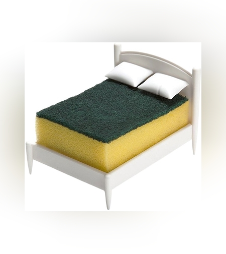 Suport de Scurgere, Flippy, pentru Burete/Sarma, Model Pat, Alb